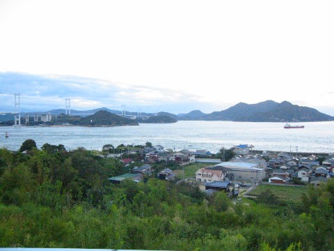 しまなみ海道来島海峡サービスエリアよりの眺め