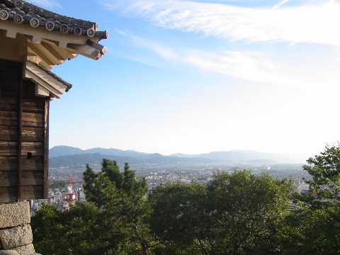 松山城よりの眺め