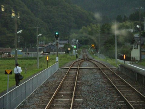 夕暮れの大船渡線