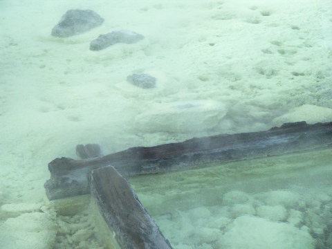 草津温泉の湯畑（ゆばたけ・各旅館に回す前にお湯をこうやって冷ましているらしい）