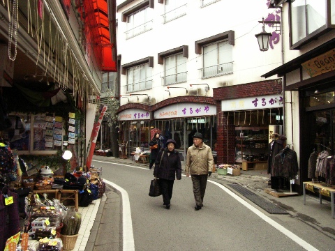 草津の温泉街