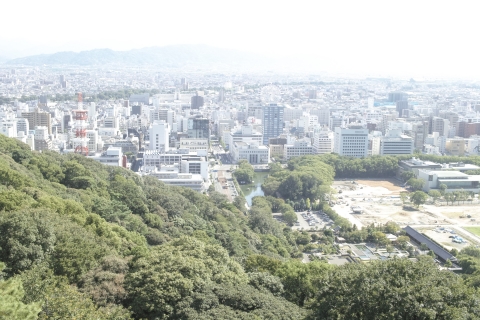 松山城の天守より市街を望む