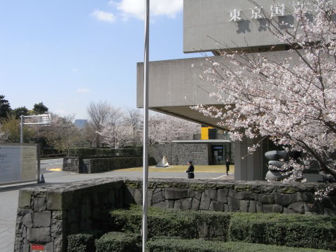 竹橋の国立近代美術館と桜
