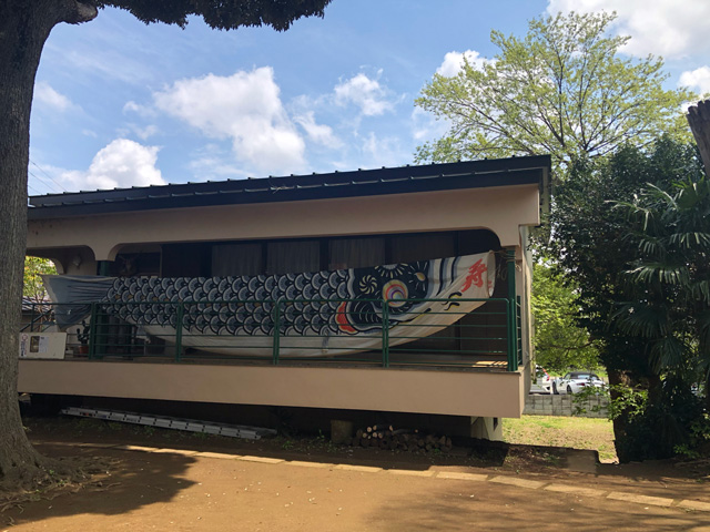 我孫子香取神社の鯉のぼり